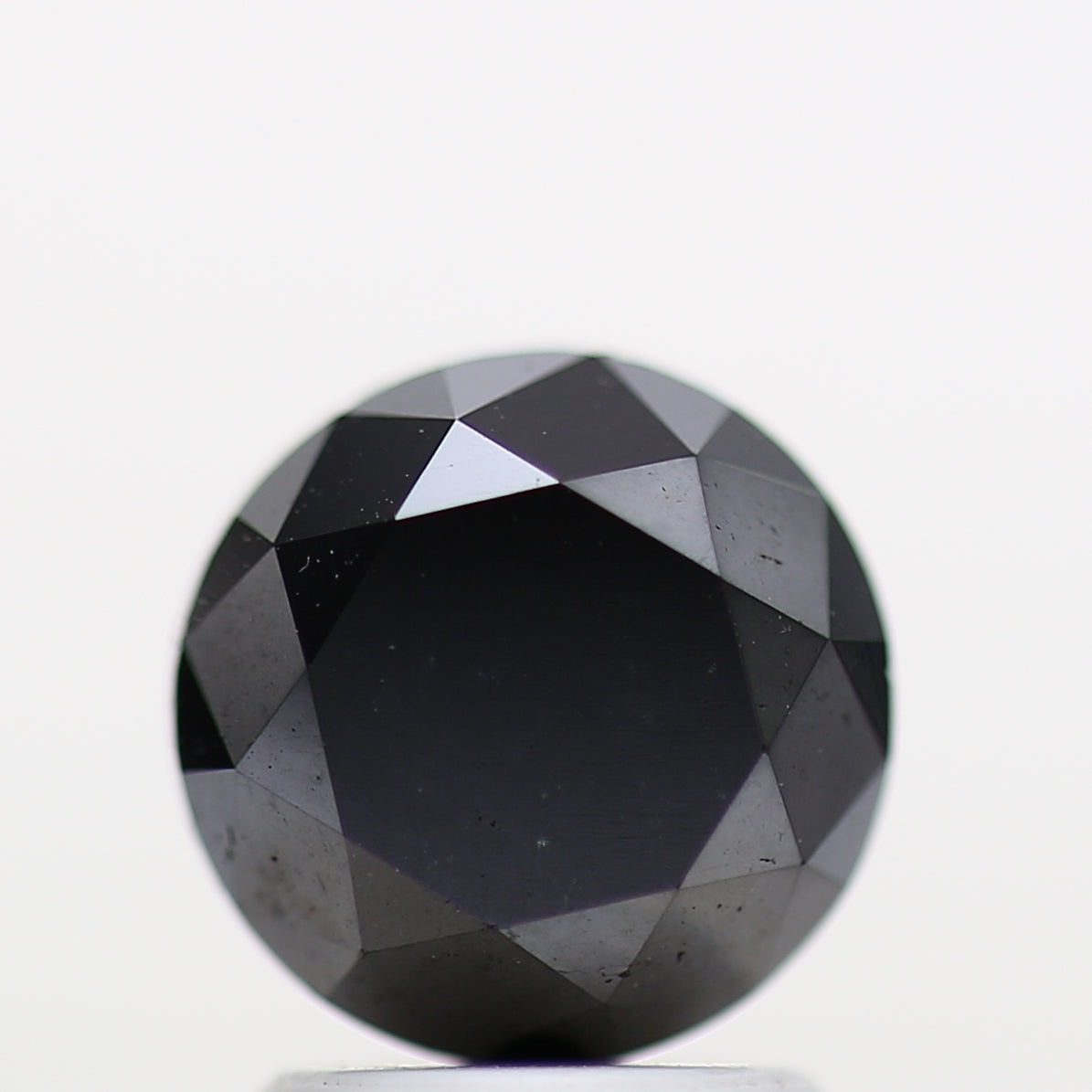 2.53 Carat Fancy Black Round Shape Brilliant Cut Natural Loose Diamond